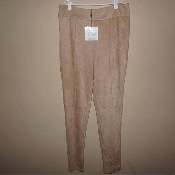 suede skinny trousers